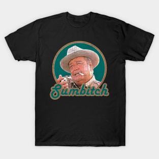 Sumbitch 90s Movie Style Faded-Look Fan Design T-Shirt